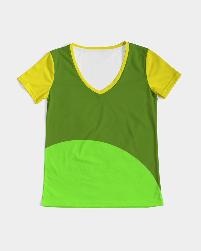 Lemon Lime Ladies V-Neck Tee