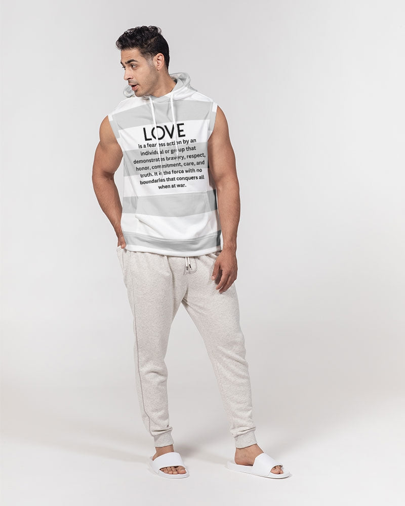 LOVE IS Men's Sleeveless Hoodie