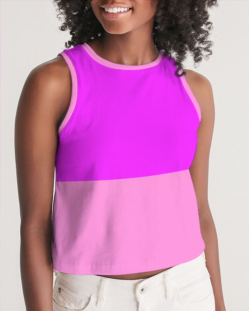 Pink Pink Ladies Cropped Tank