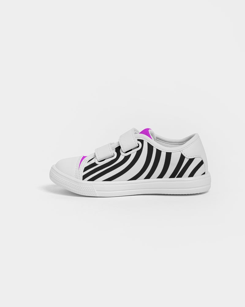 Zebra Hot Pink Girls Velcro Sneaker