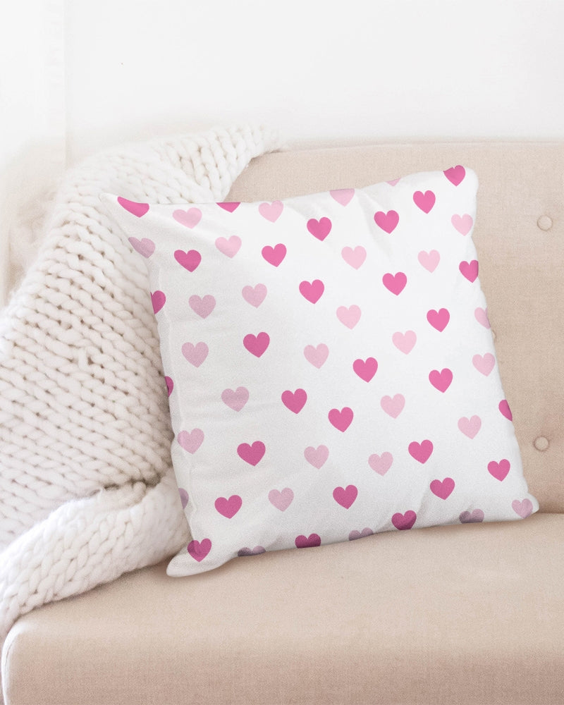 Pink Hearts 20x20  Pillow Case - 0