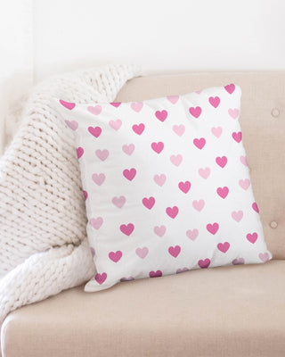 Pink Hearts 20x20  Pillow Case