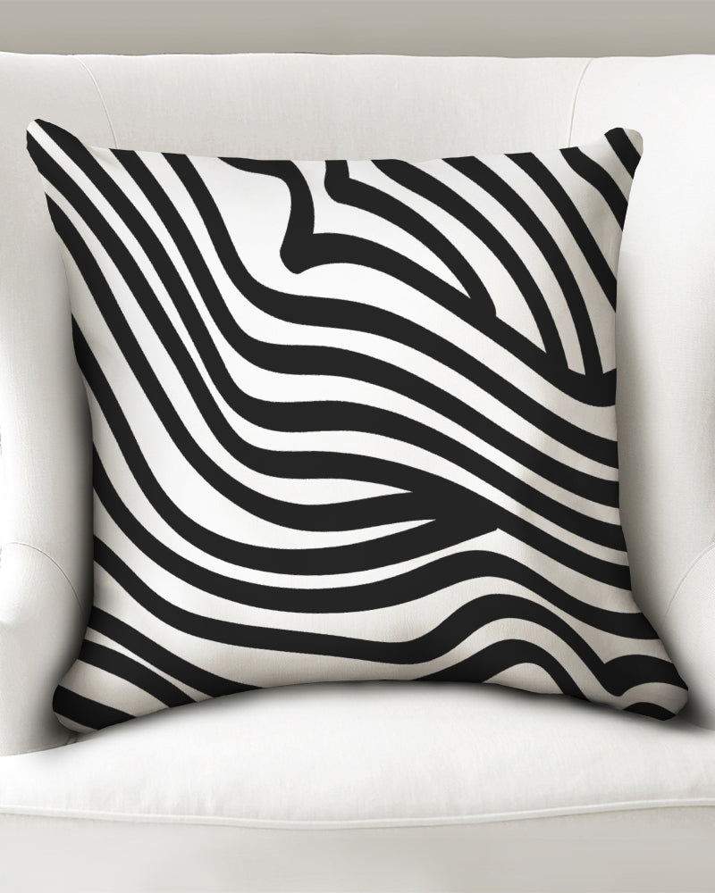 Zebra Print Throw Pillow Case (20x20)