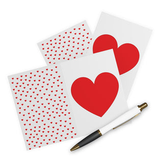 Big Red Heart Blank Inside Cards