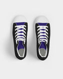 Black and Blue Hightop Men's Shoes