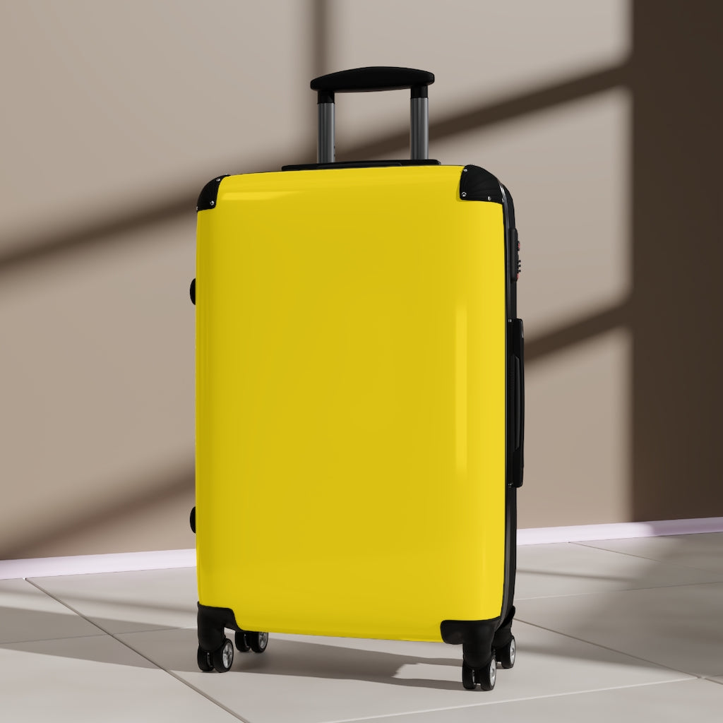 Bright Yellow Suitcases