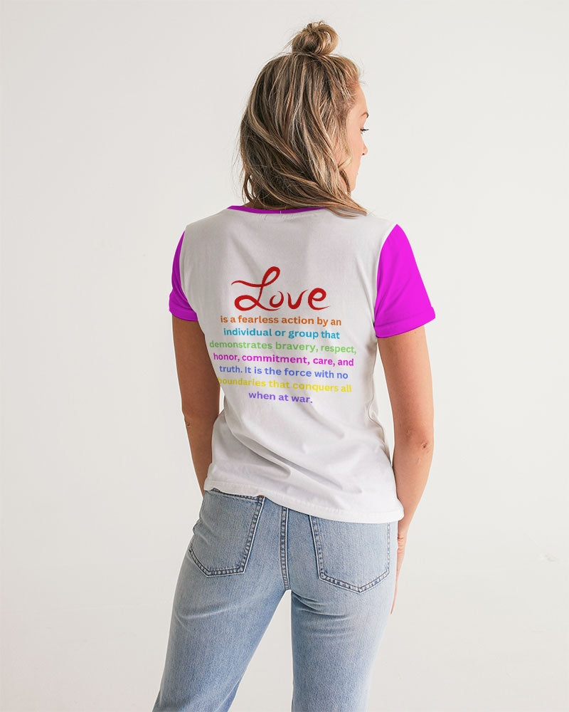 LOVE IS Ladies V-Neck Tee