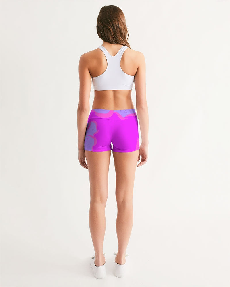 Passion Flower Ladies Mid-Rise Yoga Shorts