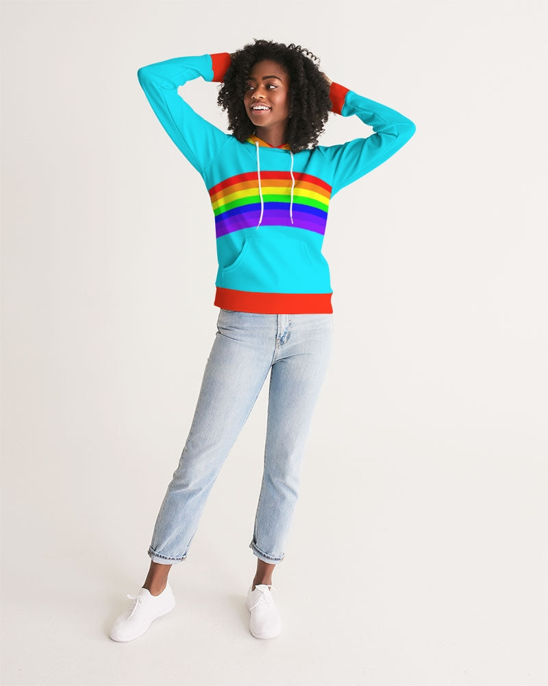 Rainbowbrite Aqua Ladies Hoodie