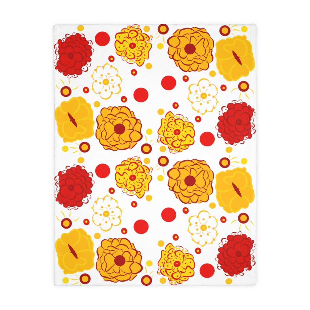 Sunshine Bouquet Velveteen Minky Blanket