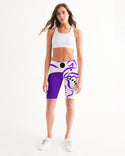 Purple Dragon Ladies Mid-Rise Bike Shorts