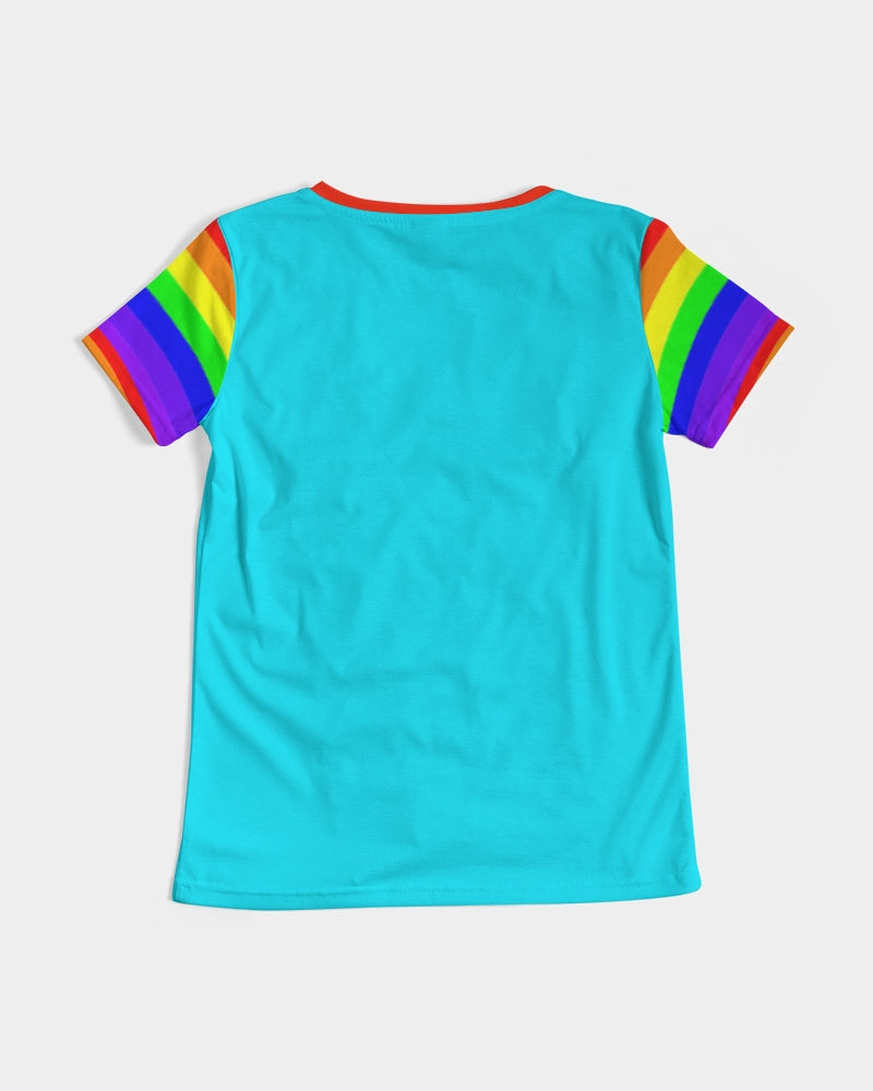 Rainbowbrite Ladies V-Neck Tee