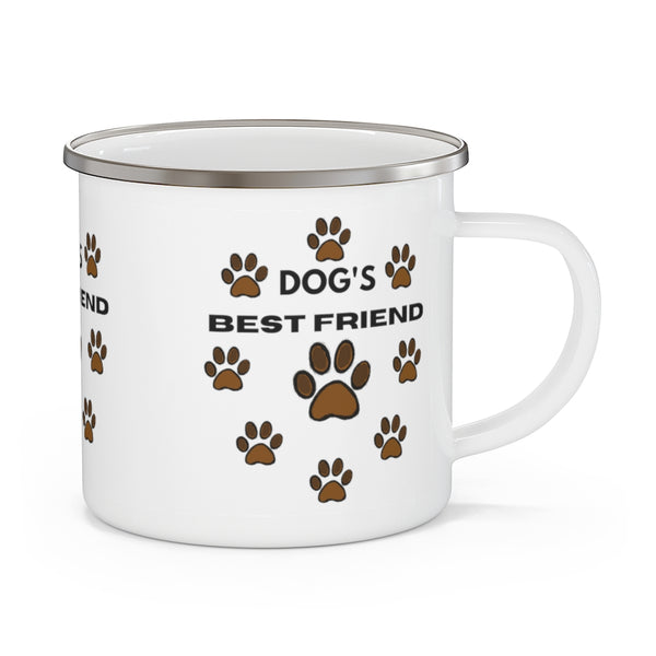 Dog's Best Friend Enamel Camping Mug
