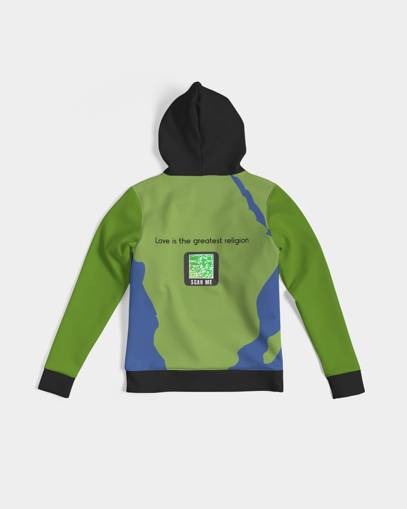 Love Is The Greatest Religion Hoodie (QR CODED ON BACK FOR BRAND SUPPORTERS)