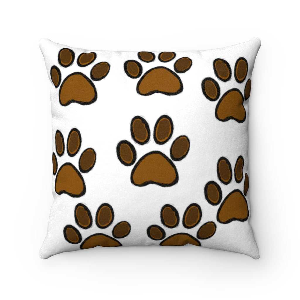 Dog's Best Friend Faux Suede Square Pillow - 0