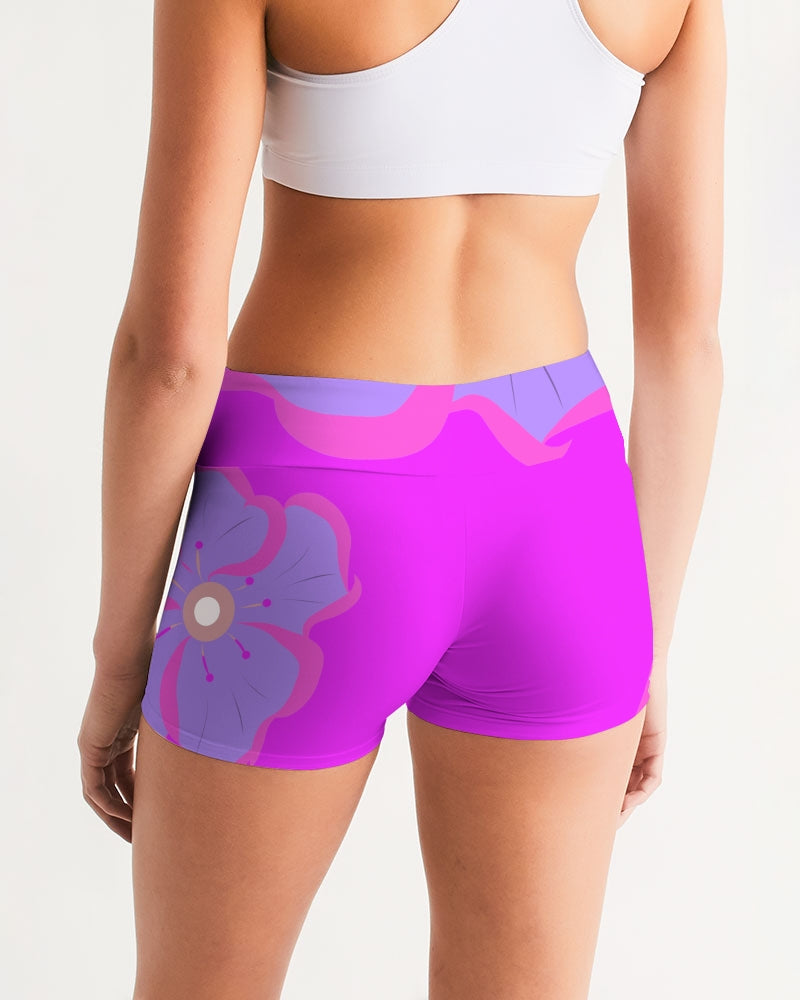 Passion Flower Ladies Mid-Rise Yoga Shorts