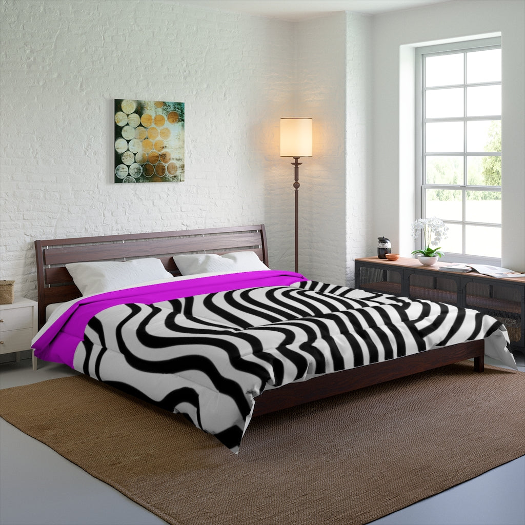 Zebra Hot Pink Comforter - 0