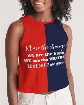 Unity and Freedom Ladies Cropped Tank