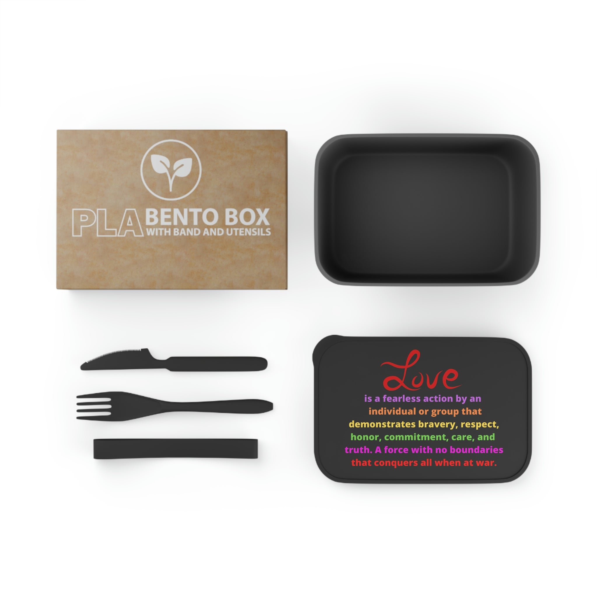 PLA LOVE Bento Box+Band+Utensils