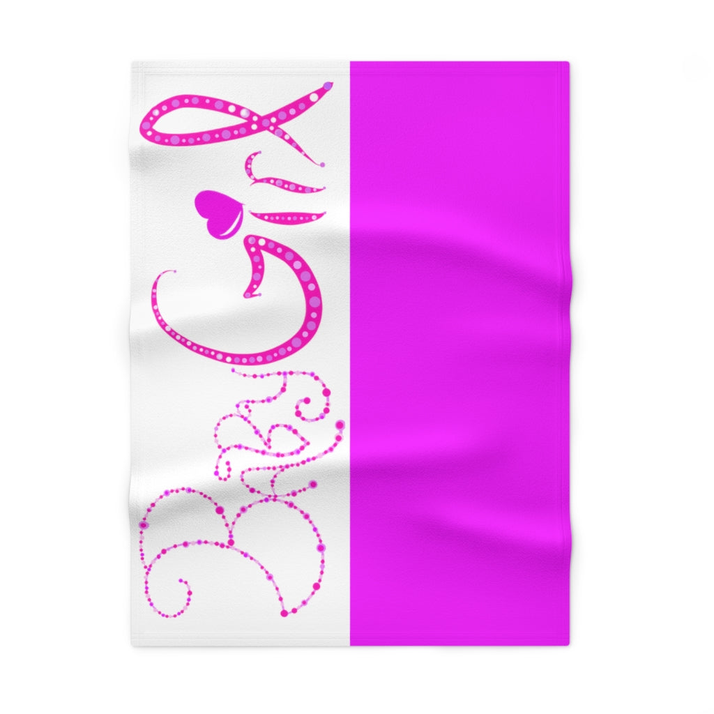 Soft Fleece "Baby Girl" Baby Blanket - 0