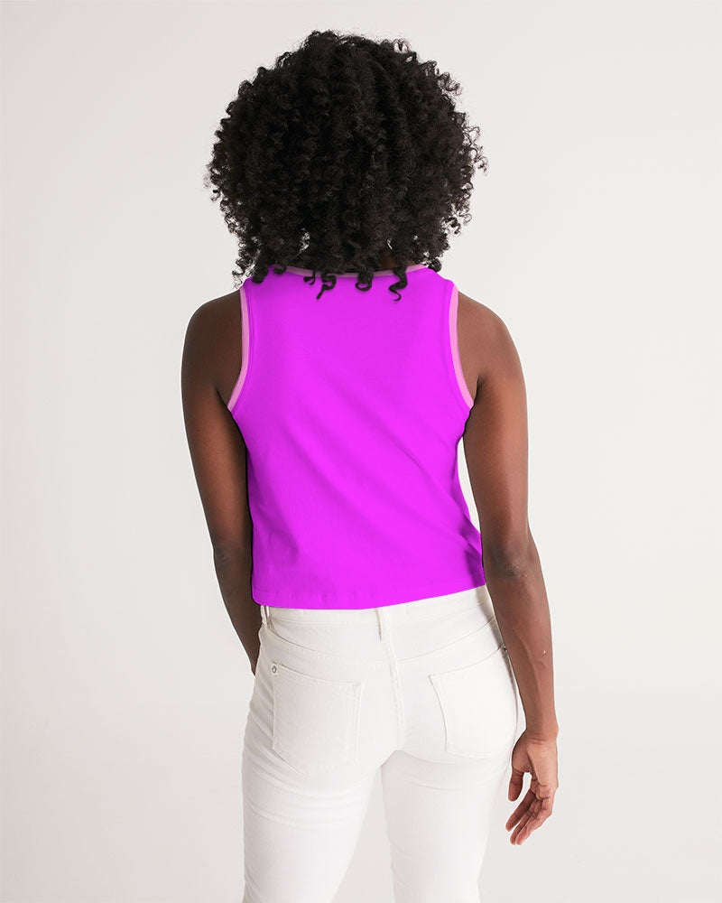 Pink Pink Ladies Cropped Tank - 0