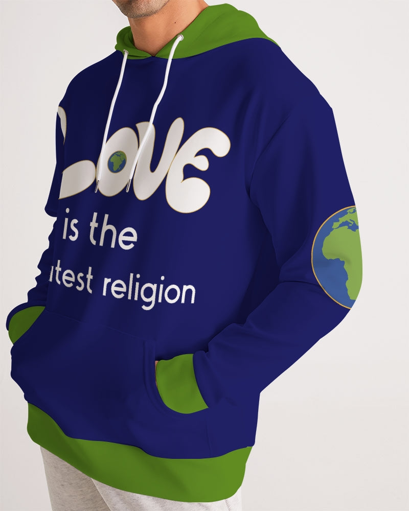 Love Is The Greatest Religion Men's Hoodie (QR CODE ON BACK FOR BRAND SUPPORTERS)