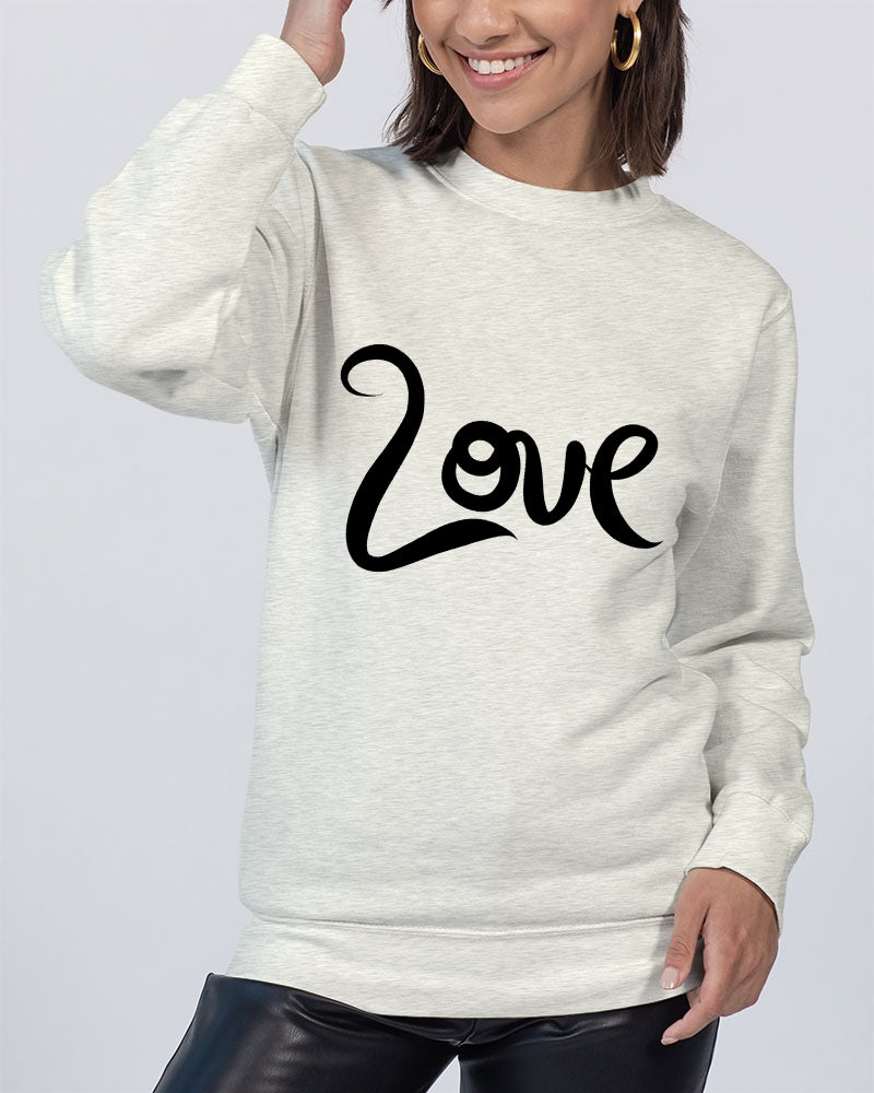 JUST LOVE Ladies Premium Crewneck Sweatshirt