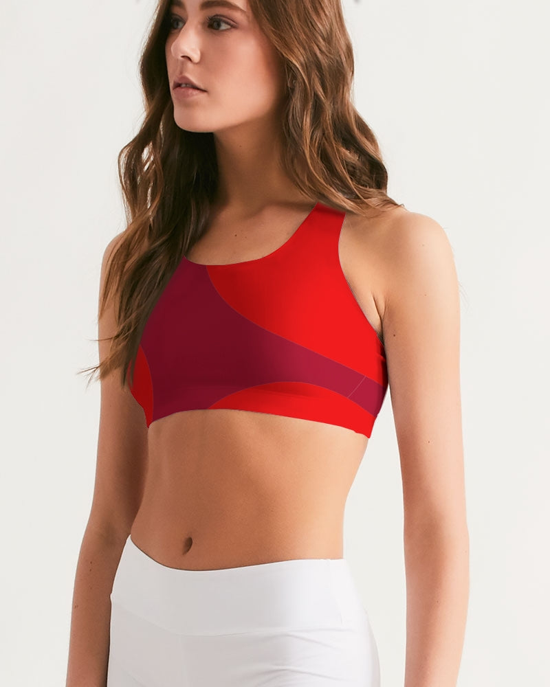 Berry Cherry Ladies Seamless Sports Bra