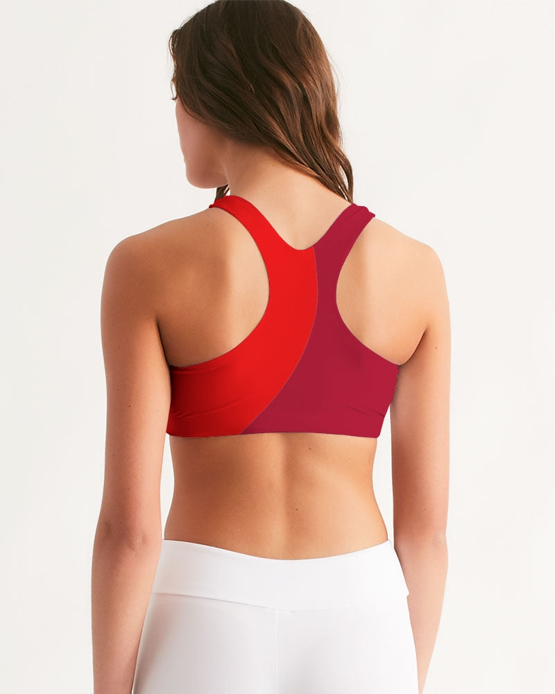 Berry Cherry Ladies Seamless Sports Bra