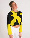 Bumble Bee Ladies Cropped Long Sleeve Sweatshirt