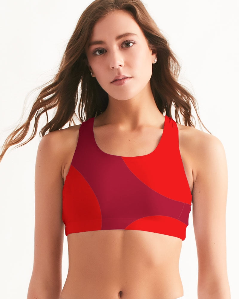 Berry Cherry Ladies Seamless Sports Bra