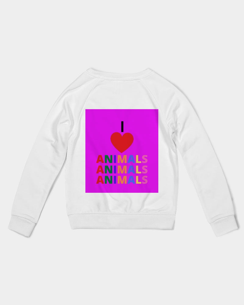 I LOVE ANIMALS Girls  Graphic Sweatshirt - 0