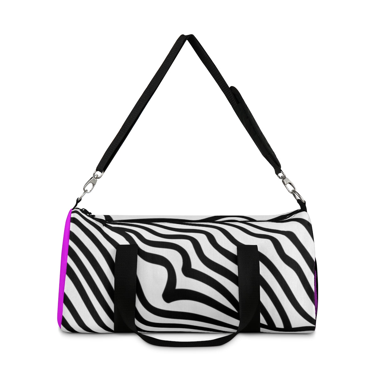 Hot Pink Zebra Print Duffel Bag