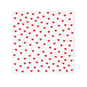 Valentine's Red Hearts Face Towel