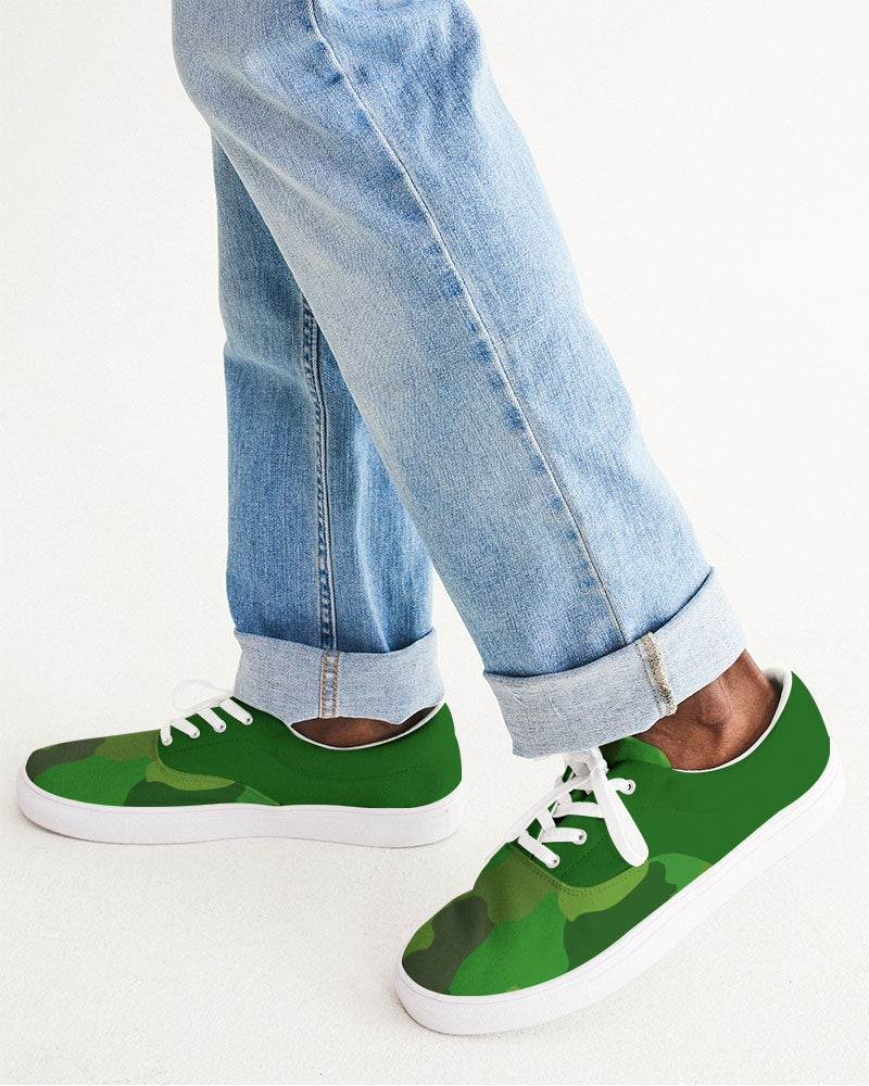 Green Fusion Men's Lace Up Canvas Shoe