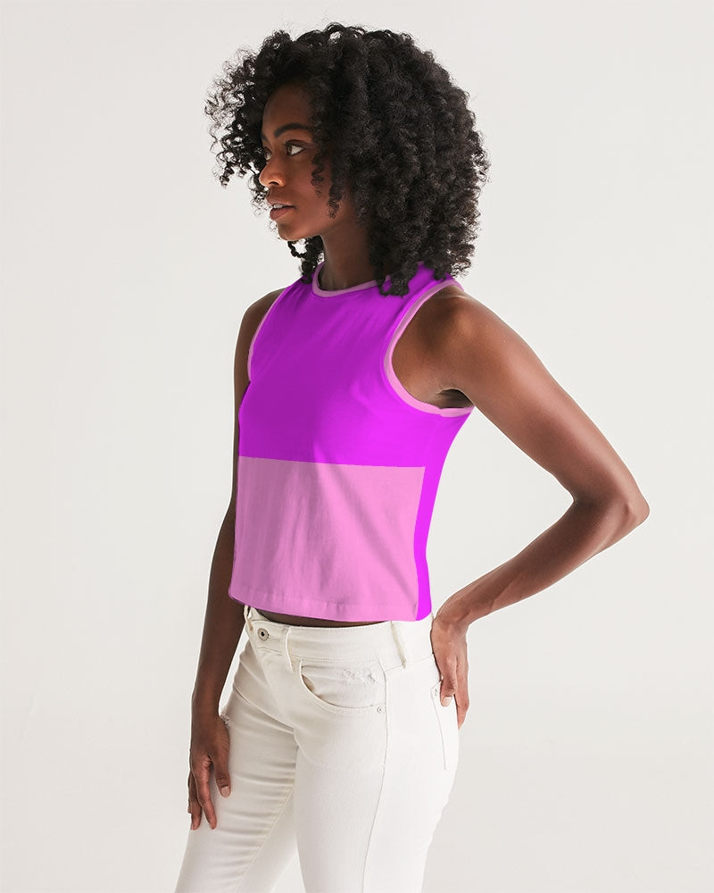 Pink Pink Ladies Cropped Tank