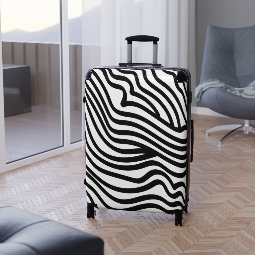 Zebra Print Suitcases