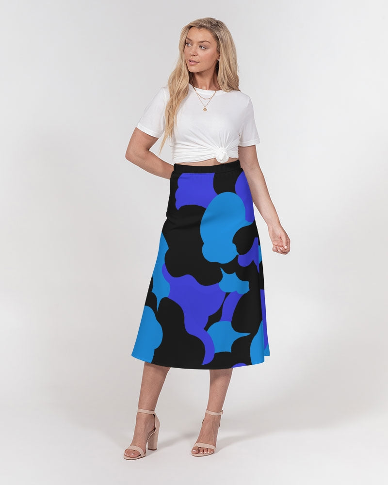 Deep Water Ladies A-Line Midi Skirt