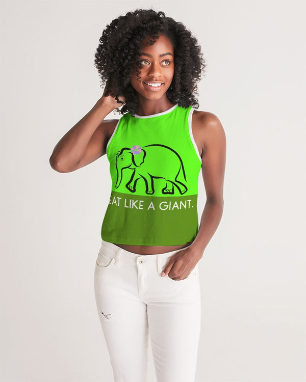 Eat Like A Giant Ladies  Cropped Tank