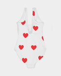Vegan Heart Ladies One-Piece Swimsuit