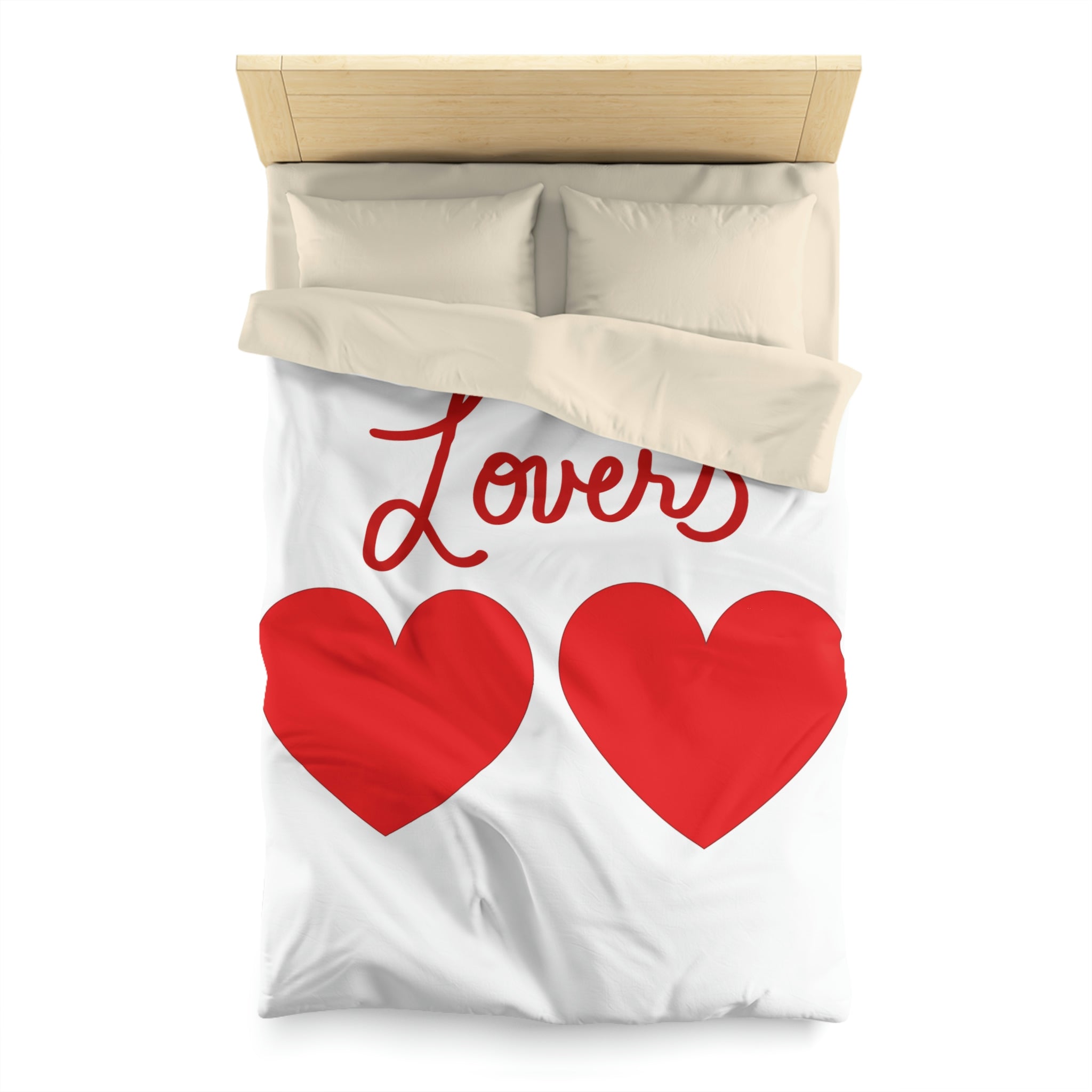 Lovers Hearts (Twin/XL Twin) Microfiber Duvet