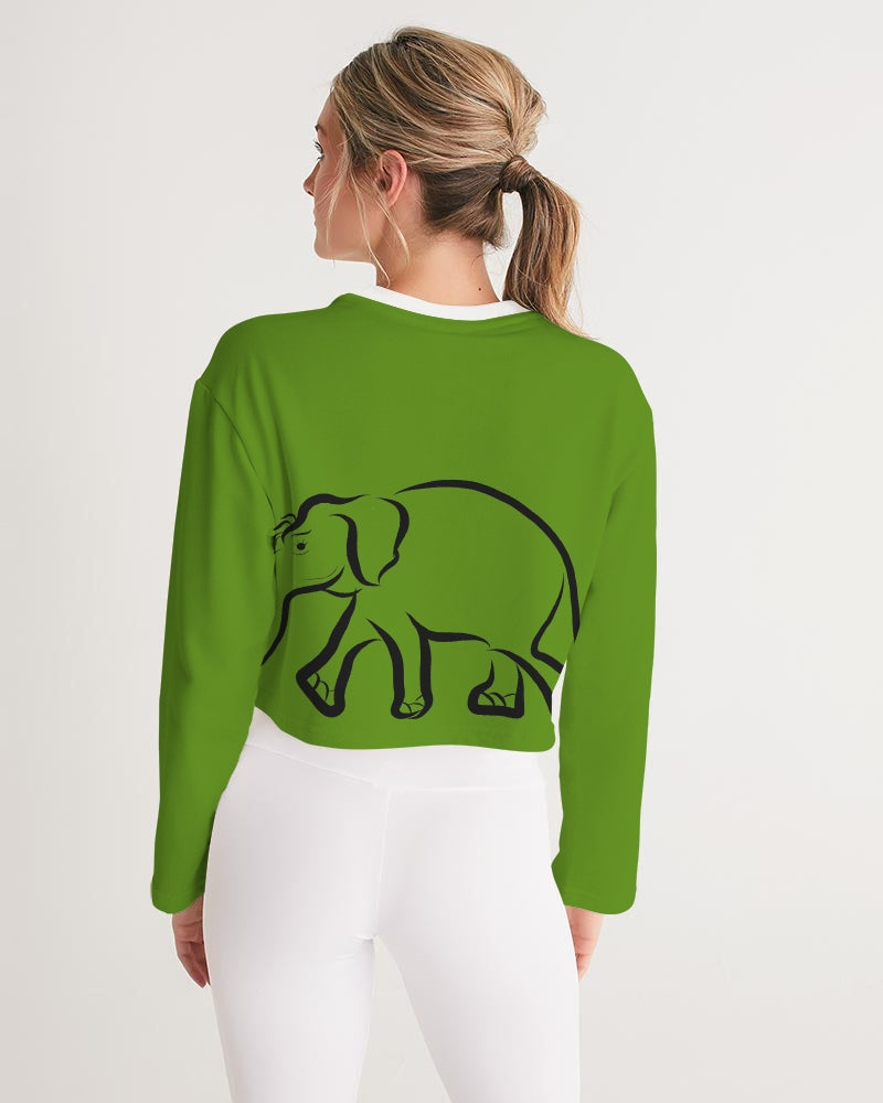 Eat Like A Giant Ladies Cropped Sweatshirt