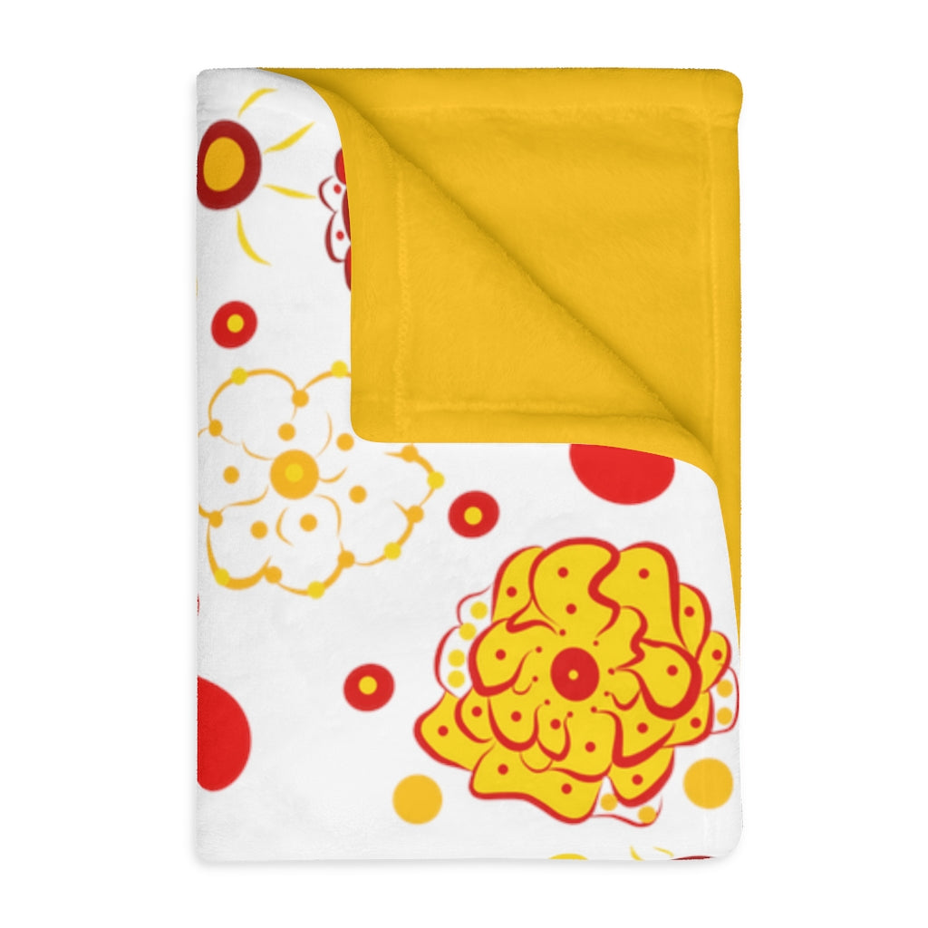 Sunshine Bouquet Velveteen Minky Blanket