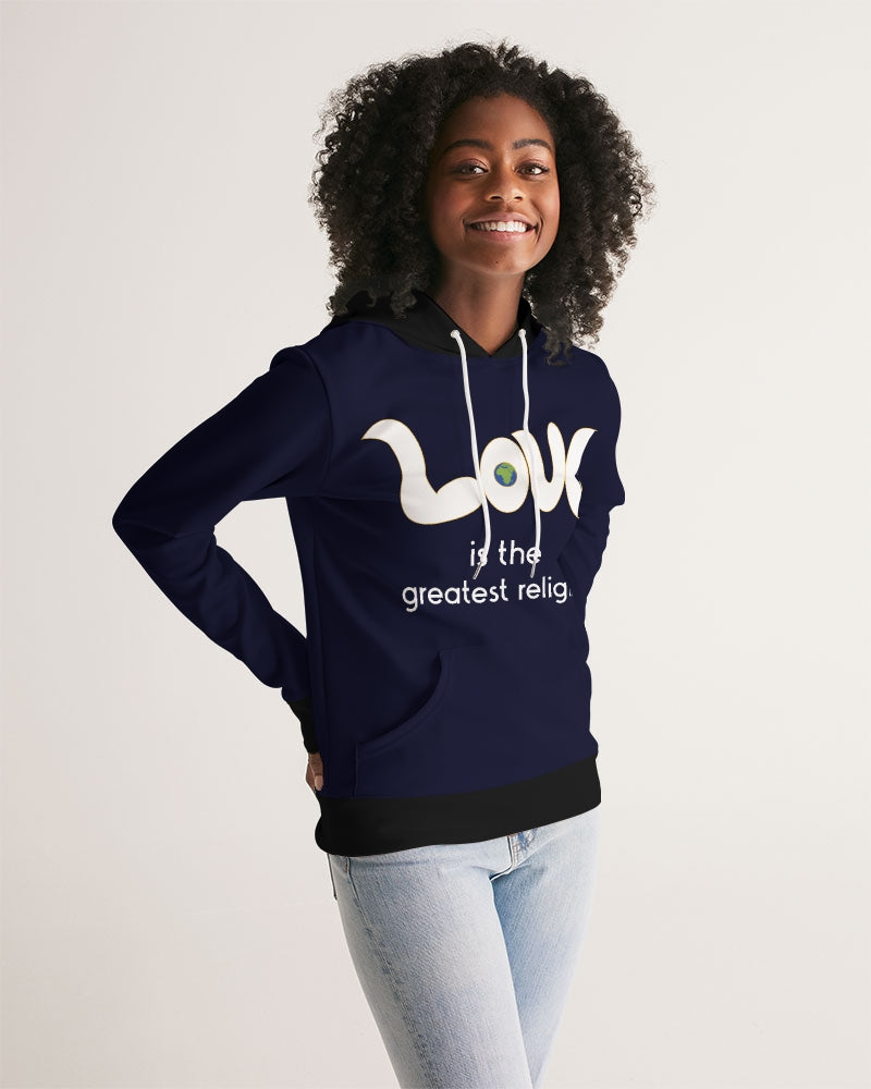 Love Is The Greatest Religion Ladies Hoodie