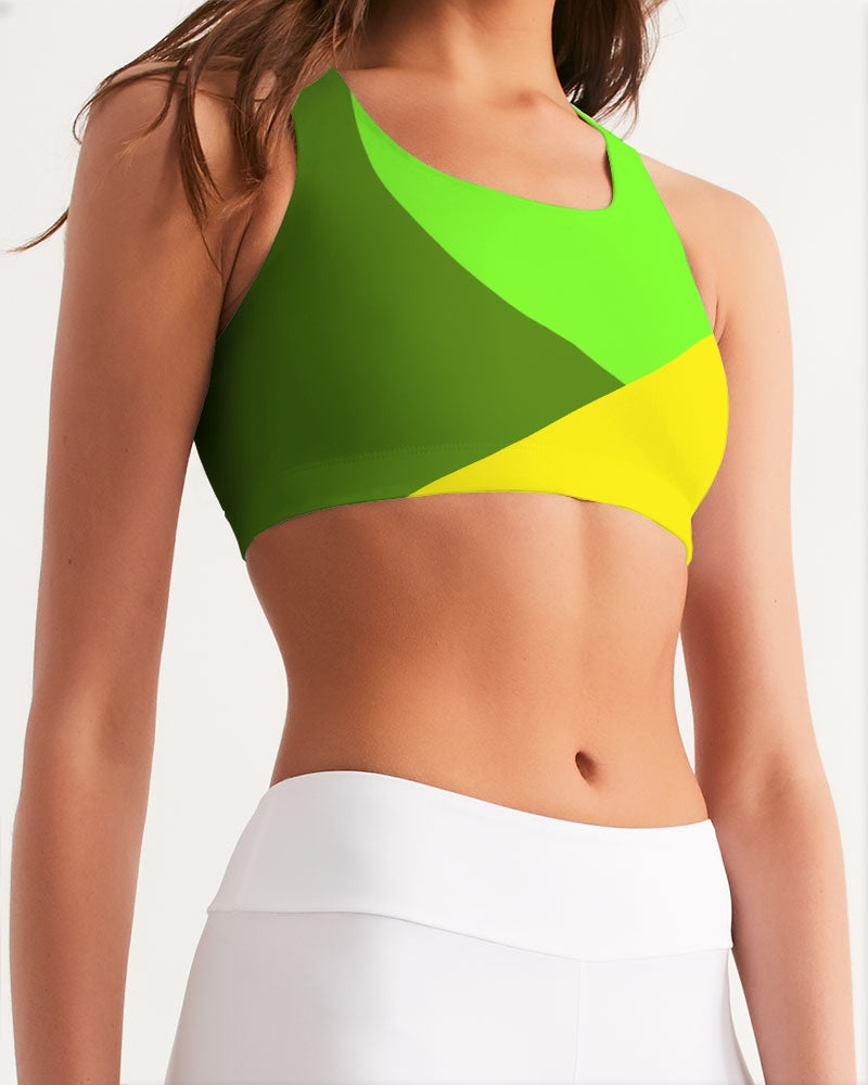 Lemon Lime Ladies Sports Bra