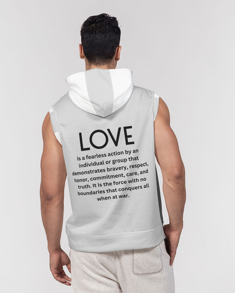 LOVE IS Men's Sleeveless Hoodie - 0