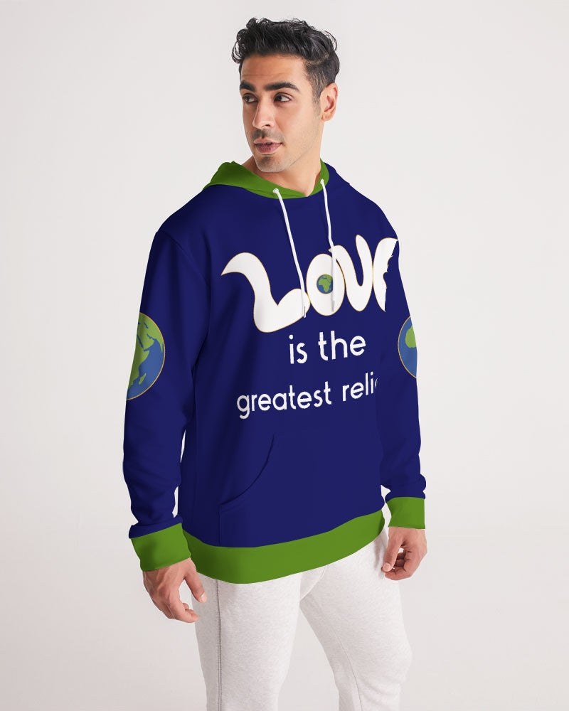 Love Is The Greatest Religion Men's Hoodie (QR CODE ON BACK FOR BRAND SUPPORTERS)