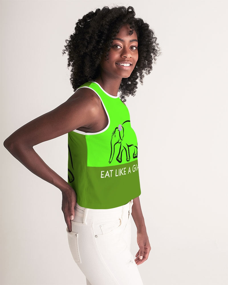 Eat Like A Giant Ladies  Cropped Tank