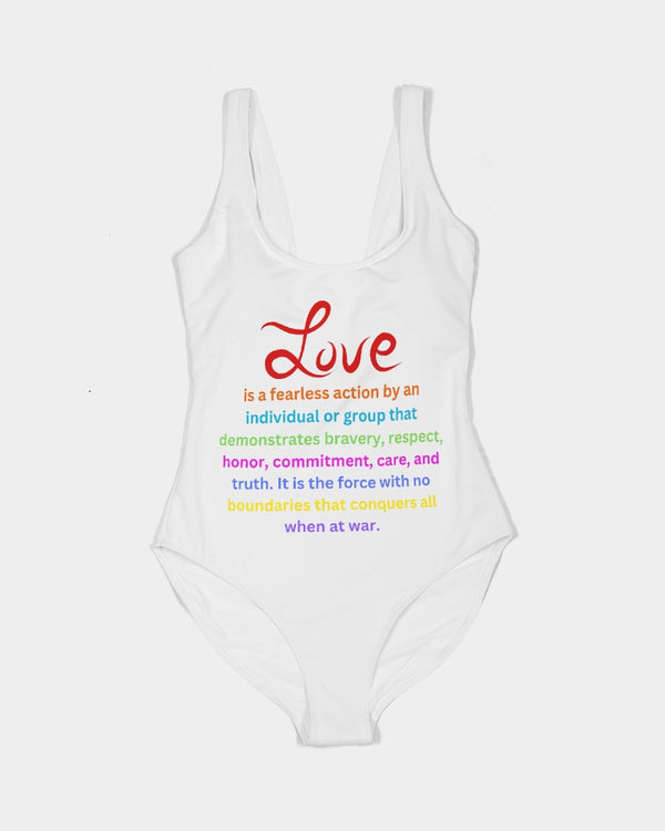 LOVE IS Ladies One-Piece Swimsuit