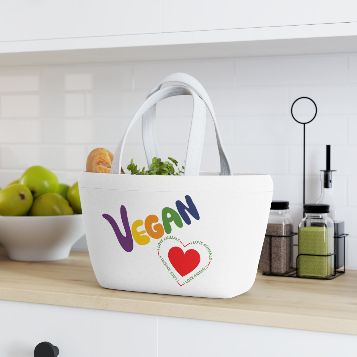 Vegan Heart Lunch Bag - 0